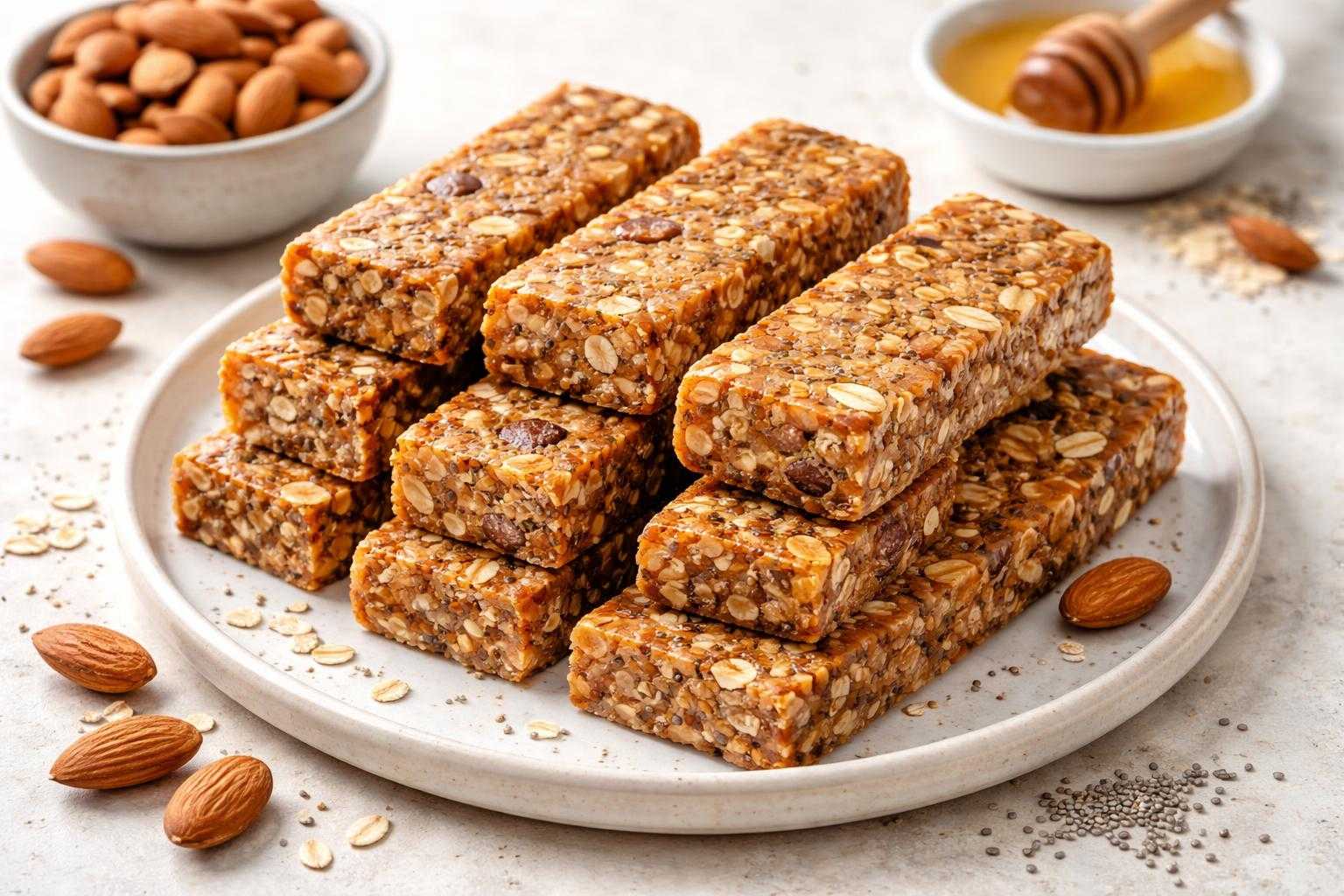 Barres energetiques maison a base d amandes